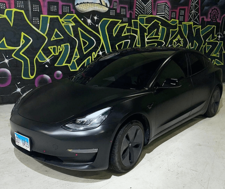 Chrome Delete on Tesla Model 3 in Arlington Heights, IL